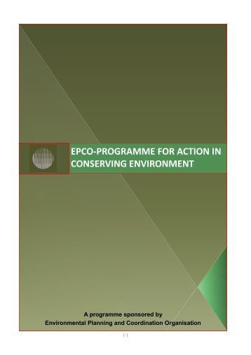 epco-programme for action in conserving environment
