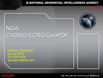 NGA CADRG/ECRG/GeoPDF - Army Geospatial Center