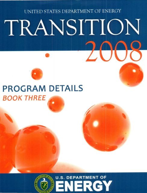 PROGRAM DETAILS - U.S. Department of Energy