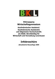 InfobroschÃ¼re - Berufskolleg Leverkusen