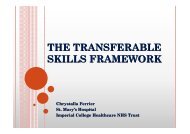 THE TRANSFERABLE SKILLS FRAMEWORK - MetBio.Net