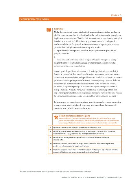 Manualul pentru implicarea pÄrÅ£ilor interesate - AccountAbility