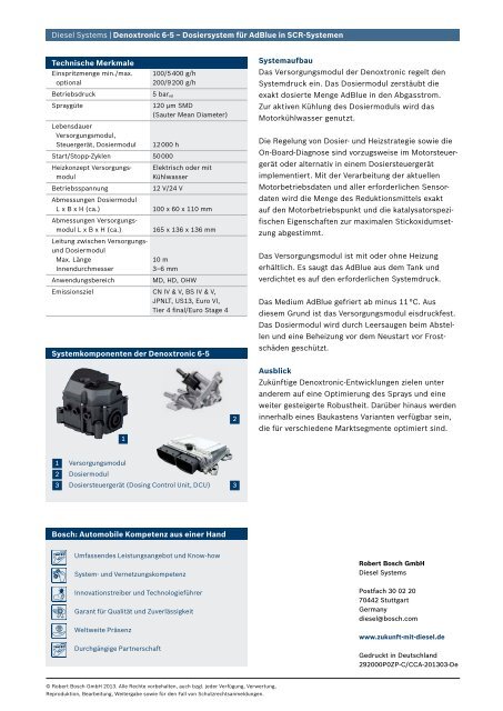 Denox 6-5 - Bosch Automotive Technology