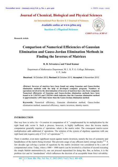 405b.jcbsc 406 - Journal of Chemical, Biological and Physical ...