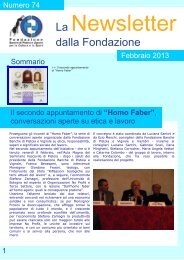 Newsletter Homo Faber 8 febbraio - Fondazione Banche di Pistoia e ...