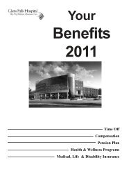 2011 Benefits Book - Glens Falls Hospital