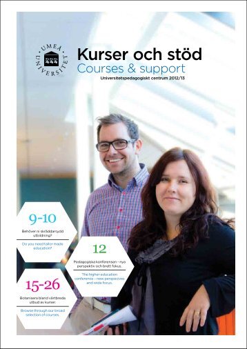 Kurser och stöd - Universitetspedagogiskt centrum - Umeå universitet