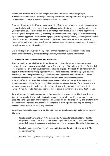 Funksjonsanalyserapporten - Kulturhistorisk museum - Universitetet ...