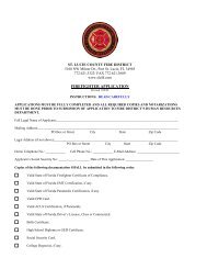 FIREFIGHTER APPLICATION - St. Lucie County Fire District