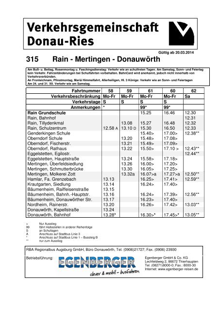 315 DonauwÃ¶rth - Mertingen â Rain - VDR