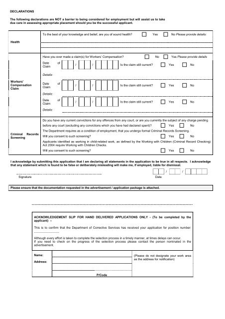 Information booklet updated 8.5.13 - Department of Corrective ...