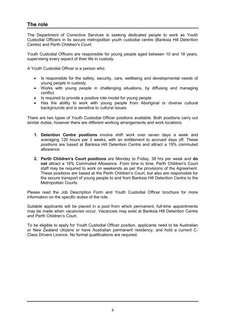 Information booklet updated 8.5.13 - Department of Corrective ...