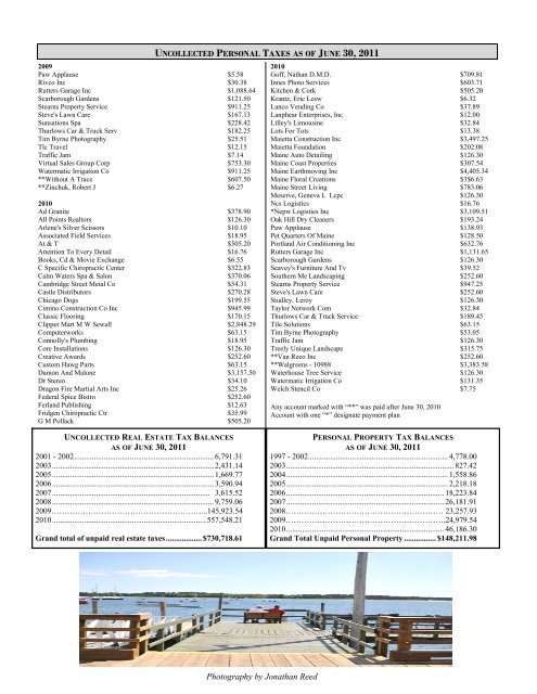 planning department - Town of Scarborough