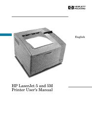 HP LaserJet 5 and 5M Printer User's Manual - Business Support ...