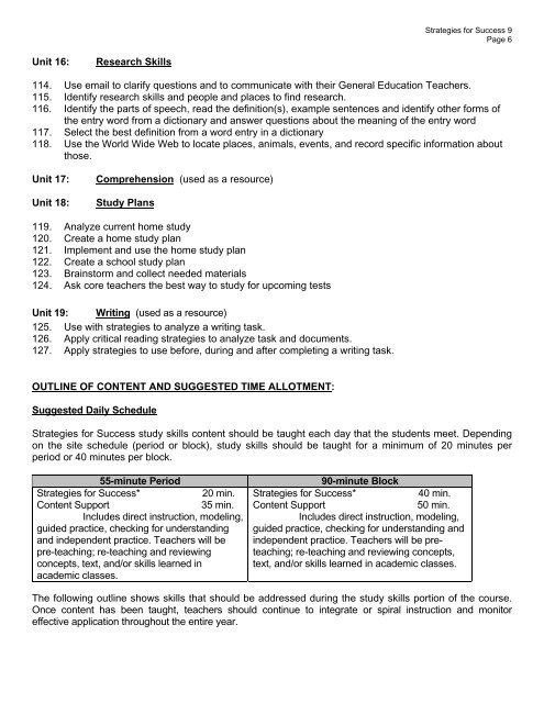 high school course outline - Long Beach Unified School District