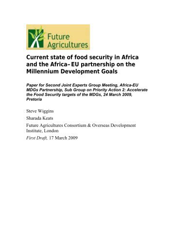 Current state of food security in Africa and the Africa ... - FANRPAN