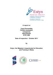 A report on Ysgol Penweddig Ffordd Llanbadarn Llangawsai ... - Estyn