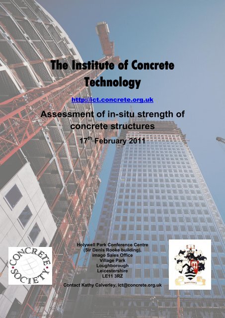 The Institute Of Concrete Technology British Precast
