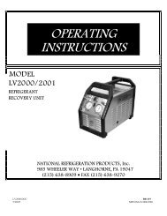 X - National Refrigeration Products