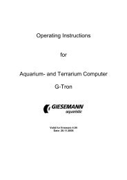 Operating Instructions for Aquarium- and Terrarium ... - Giesemann