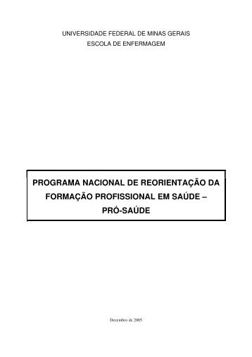 Projeto Pró-Saude - Escola de Enfermagem - UFMG