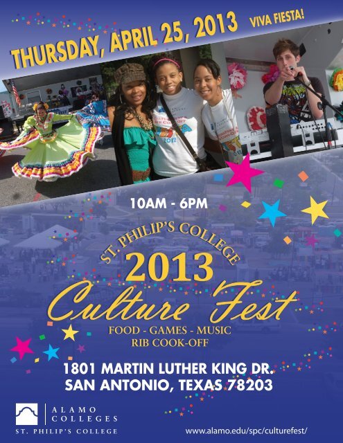 Download the Culture Fest Vendor Application - Alamo Colleges