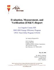 Evaluation, Measurement, and Verification (EM&V) Report