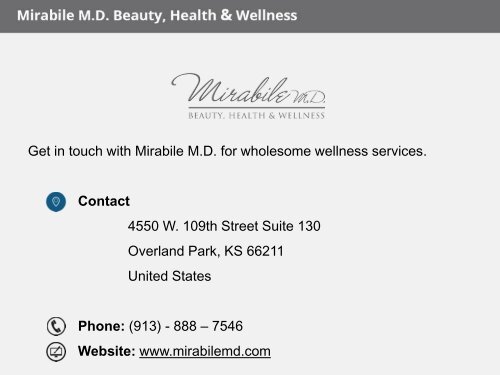 Wholesome wellness med spa in Kansas City