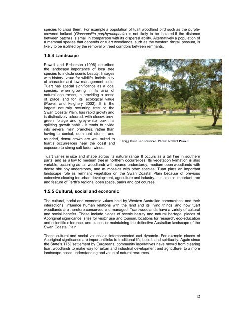 DRAFT Tuart Conservation and Management Strategy