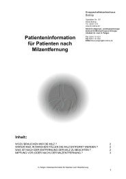 Splenektomie - Infoblatt fÃ¼r Patienten nach Milzentfernungâ¦ - und ...
