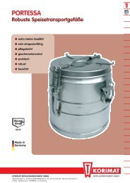 PORTESSA Robuste Speisetransportgefäße