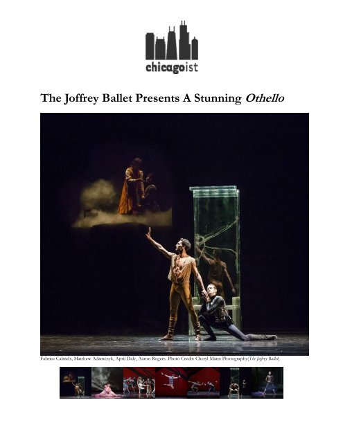 The Joffrey Ballet Presents A Stunning Othello - Lar Lubovitch ...