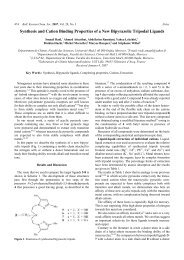 Synthesis and Cation Binding Properties of a New ... - EaseChem.com