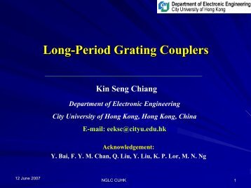 Title: Long-Period Grating Couplers