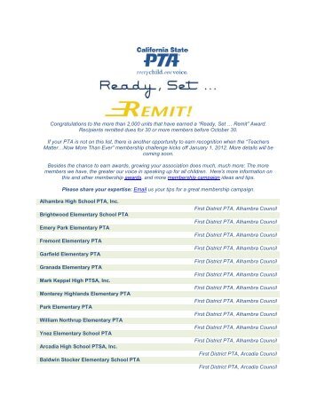 Here's - The California State PTA