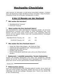 Hochzeits-Checkliste