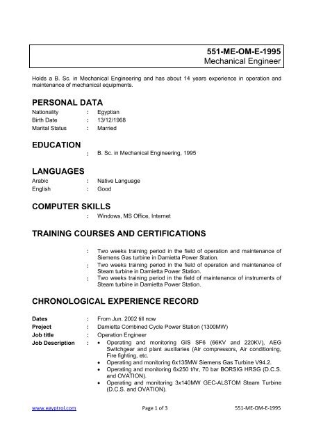 View Cv Egyptrol