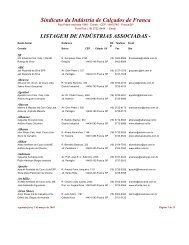 listagem de indústrias associadas - Sindifranca
