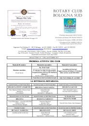 Notiziario n. 7 anno 2012-2013 - Rotary Club Bologna Sud