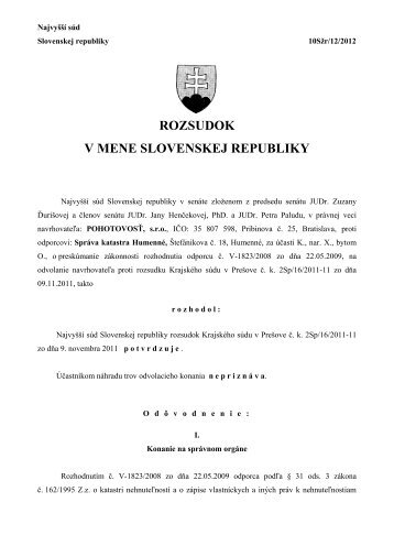 256.03 kB - NajvyÅ¡Å¡Ã­ sÃºd Slovenskej republiky