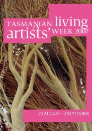 24 AUGUST – 2 SEPTEMBER - Arts Tasmania