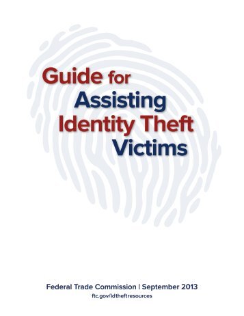 Guide Assisting Identity Theft Victims