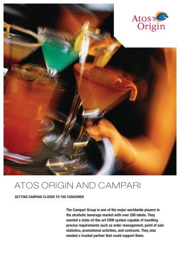 Case Study: Getting Campari closer to the consumer - Atos