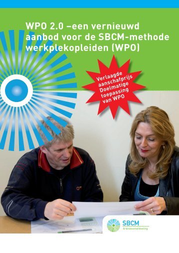 WPO 2.0 âeen vernieuwd aanbod voor de SBCM-methode ...