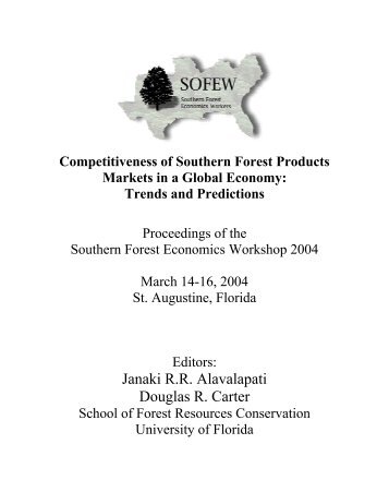 Proceedings of the Southern Forest Economics Workshop 2004