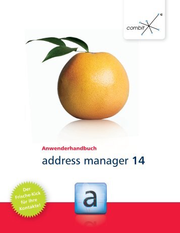 combit address manager - Handbuch - combit GmbH