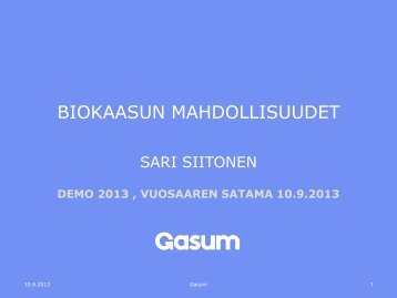 Sari Siitonen, Gasum Oy