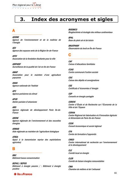 Document cadre - Ãle-de-France