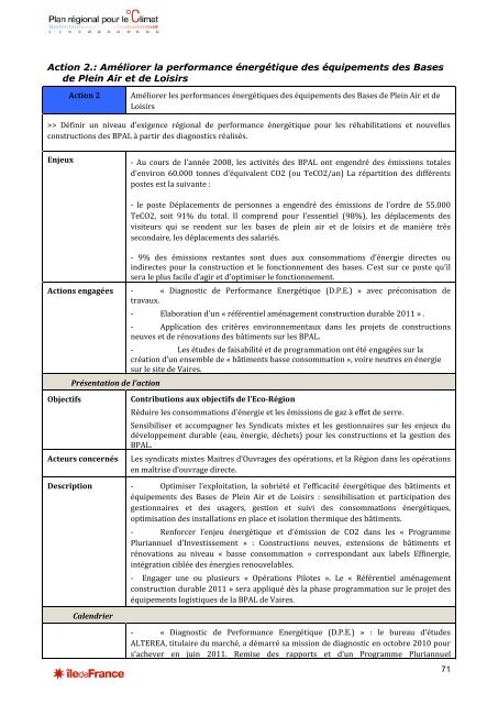 Document cadre - Ãle-de-France