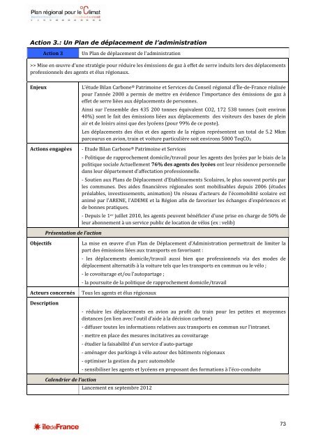 Document cadre - Ãle-de-France